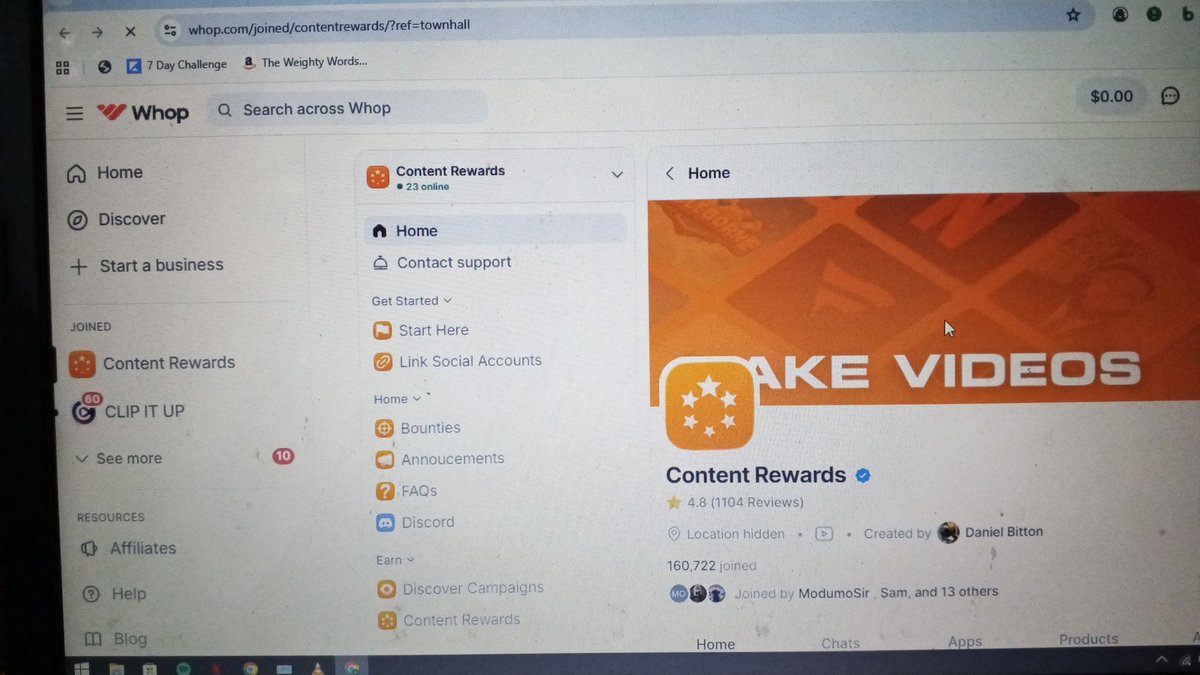 AmunaNandom5's tweet photo. All you will need to start clipping, I haven't made anything on it yet but I'm hyping it and once I start, give me three months with it and you will see massive results.

Not everything is course oo, go to YouTube and you will learn a lot than a course https://t.co/Ixcop2AYSB