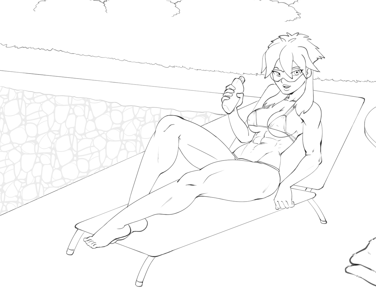 DarkEros13's tweet photo. Summer sketch comm for @Ritualist_dA 
enjoy some summer Kiva https://t.co/qvwQqqulH6