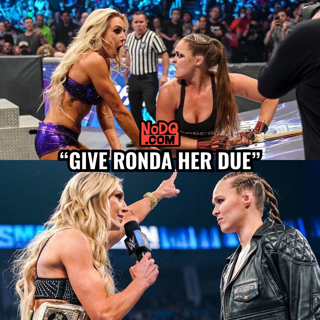 nodqdotcom's tweet photo. Charlotte Flair says Ronda Rousey doesn’t get enough credit for WWE “putting women in the main event:"

“I don’t think Ronda gets enough credit for WWE putting women in the main event. A lot of things about the women’s revolution might be true, but this is definitely true: Ronda being a main-event draw in UFC changed everything. I know that for a fact. I think the U.S. women’s soccer team being a draw helped us. I think Serena Williams and other women’s tennis players being a draw helped us. But in terms of WWE looking at women as potentially WrestleMania level main-eventers, you can trust me on this 100%: There’s before Ronda Rousey….. and then there’s after. And I wish people would talk about that more, and give Ronda her due.”

(The Players' Tribune)
