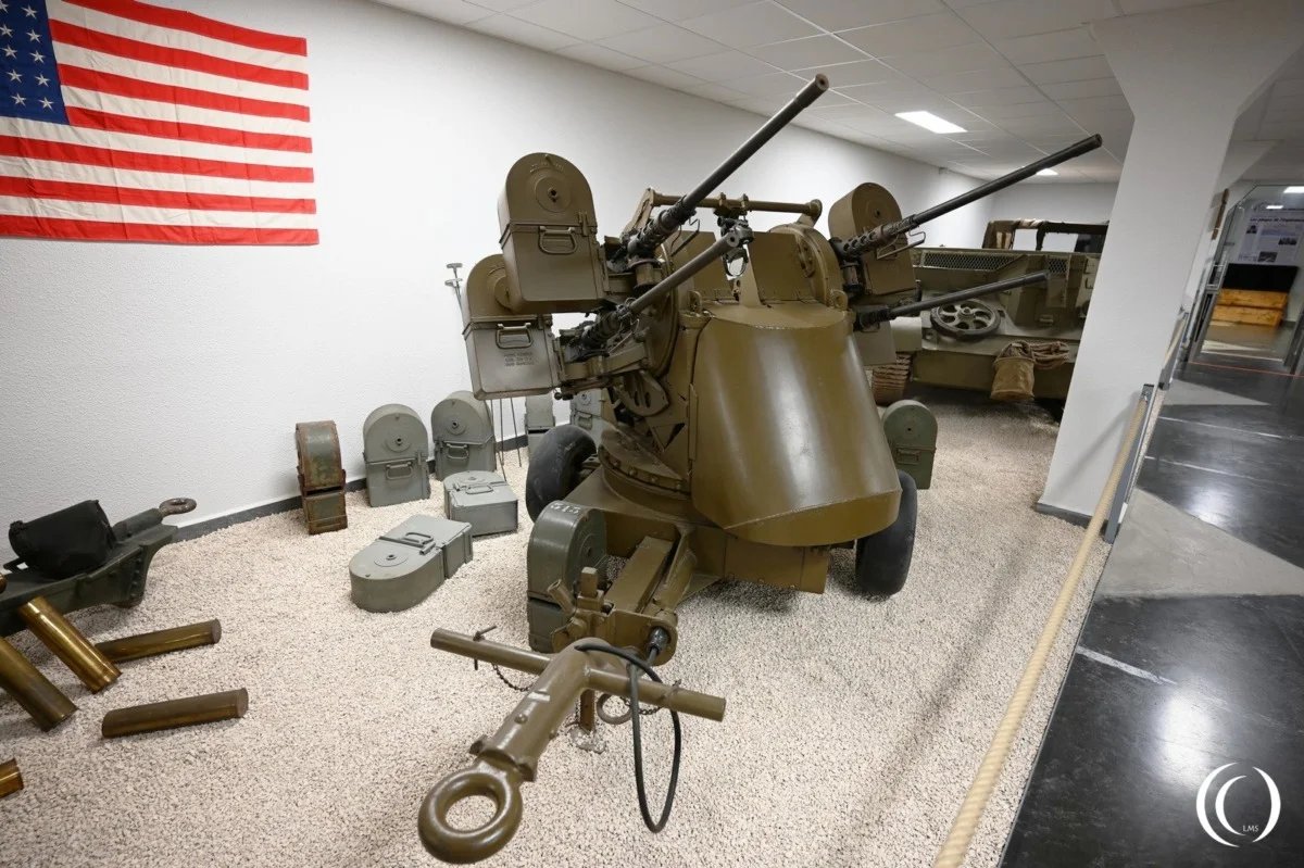 TrentTelenko's tweet photo. Latvia just re-invented the U.S. Army's Quad .50 caliber HMG  M45 mount with 2026 tech. https://t.co/P1fLUEroOx