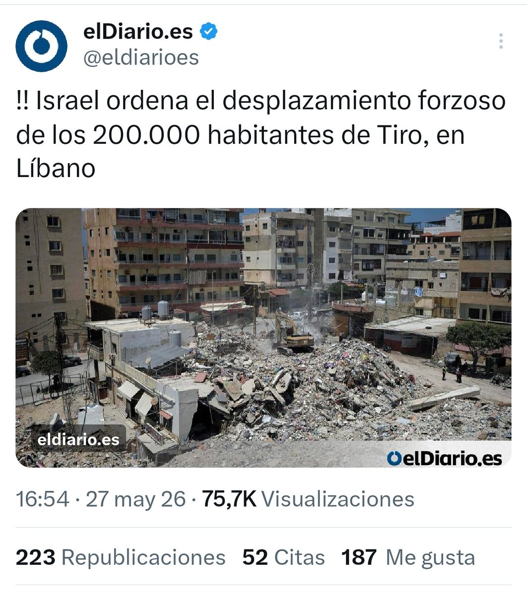 JulianMaciasT's tweet photo. Nadie va a parar esto?
Cuando terminen con Líbano que país será el siguiente? https://t.co/Vo5wyTx7Xo