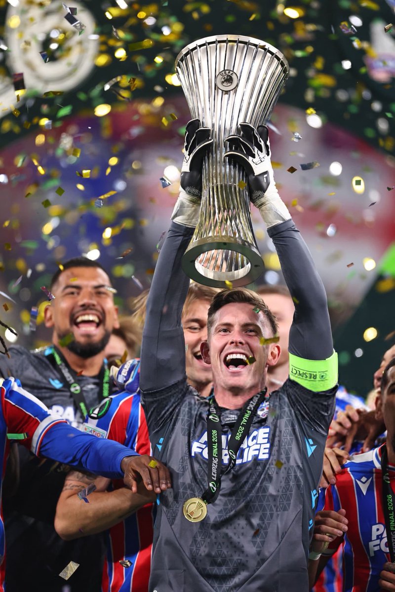 KalshiEPL's tweet photo. 🚨 After European final heartbreak at Manchester United, Dean Henderson has finally won his first European silverware. 🏆 https://t.co/8HqaKrfEmH