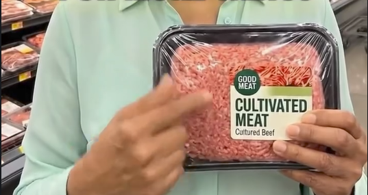 treesforTrump's tweet photo. cultivated meat is NO real meat it is lab grown meat  DO NOT buy cultivated meat https://t.co/GxXZx4HtzS