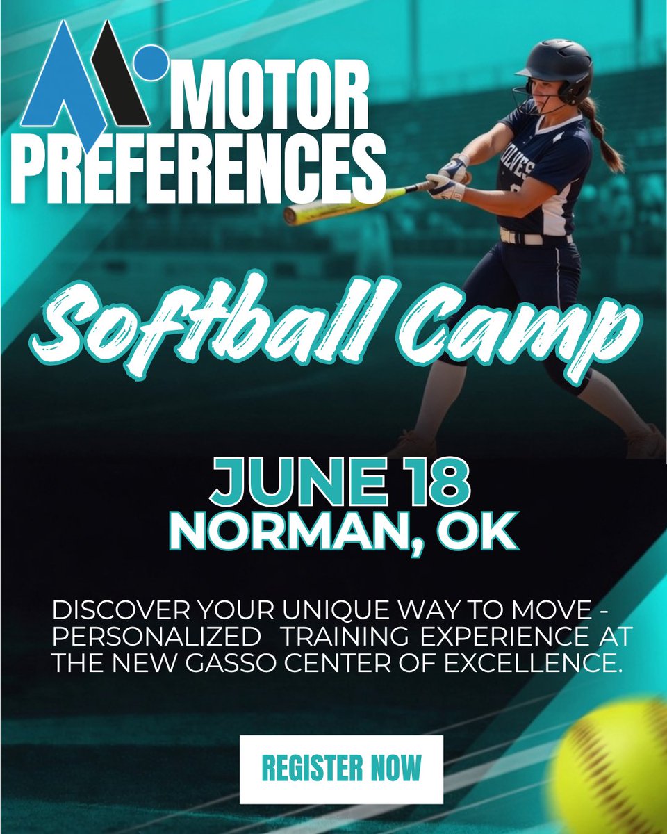 AKA_WitchDoctor's tweet photo. 🔥 Softball Athletes 14+ : Ready to Train Smarter?

👉Join us for the Motor Preferences Softball Camp at the brand new Gasso Center of Excellence.

📅June 18 • Norman, OK

🚨Get personalized coaching, custom drills, and real on-field application designed specifically for your movement style.

🔥Limited spots. High-level coaching. Real results.

🫵Register before it’s gone :
👉https://t.co/UMUqn1OQ86

#Softball #MotorPreferences @GassoCoE @Volodalen @NFCAorg #hitting #pitching @MotorPreference