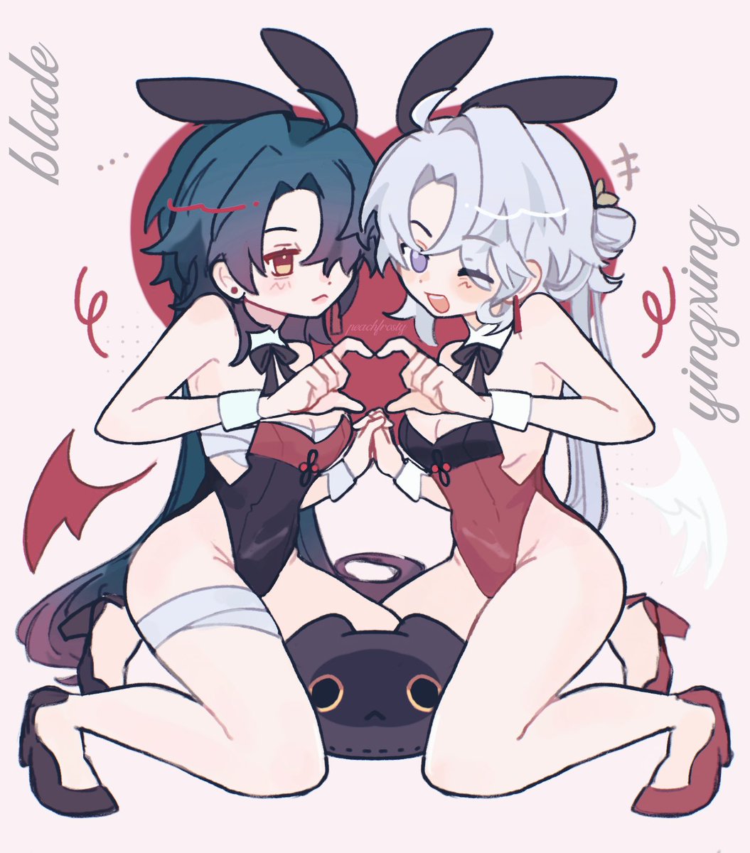 peachfrosty's tweet photo. #blade &amp; #yingxing bunnygirls 🌹 https://t.co/TE33bzlUDJ