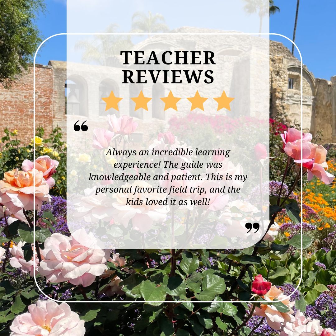 MissionSJC's tweet photo. In our 250th anniversary year, reviews like these encourage us to continue welcoming students with a renewed sense of purpose — sharing the beauty, history, and spirit of this treasured landmark with every visit. 

Book your field trip for 2026-2027 today! https://t.co/ZqFkfwDGSf https://t.co/japxL4ff74