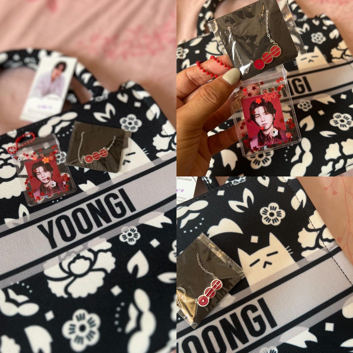 korestudioph's tweet photo. “Hiiii already got my merch!!! Ang prettyyy!!!!”

“Ganda ng necklace!!! Omg omg”

“The cat detail!!! Omg! Im obsessed!!!!”

#KoreStudioFeedback ☺️❤️ https://t.co/y14p7qkGHL
