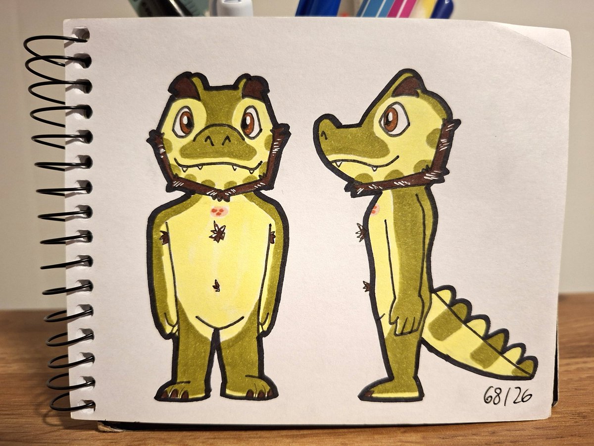 GrubervDibuja's tweet photo. Me da flojera hacer una referencia nueva, esto tendrá que ser suficiente por ahora. 🐊✨️ https://t.co/pNcK2jvVjA