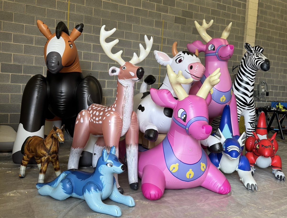 Chloe0905520's tweet photo. New friends meet-up. 🦓🦌🐮
https://t.co/OZ5BxgW75B
#Inflatable #Collectibles #InflatableAnimals https://t.co/NnXW7jcow6