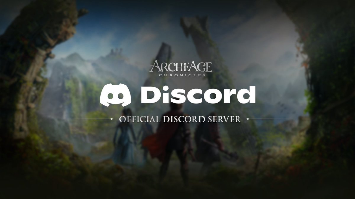 ArcheAgeChron's tweet photo. Join the official Discord and step into the world of ArcheAge Chronicles!
Join our Discord: https://t.co/Gs457DsYYf

See you there.🙌 https://t.co/XCefsSoIdj