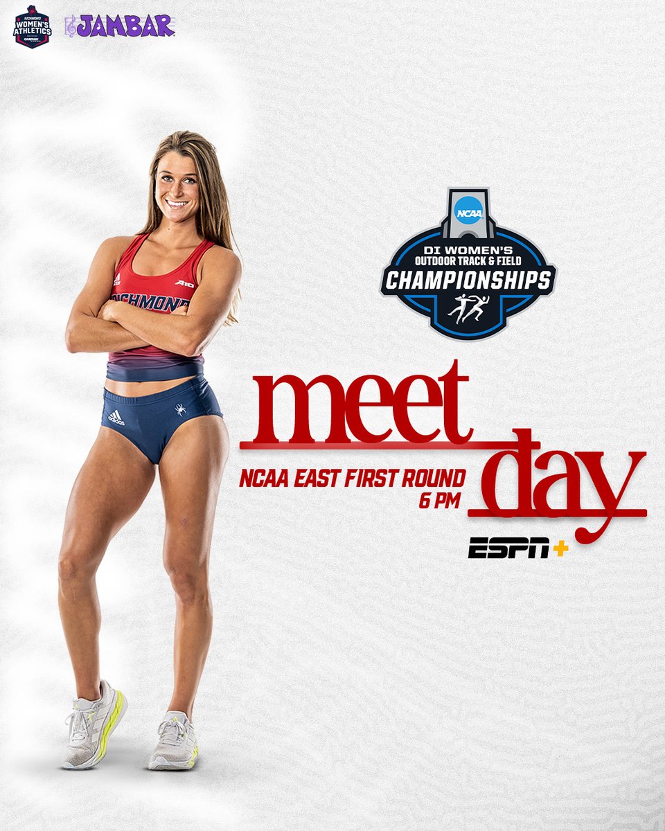 RichmondXCTF's tweet photo. LET’S GO MOLLY 😤

🏁 NCAA East First Round
📍 Lexington, Ky.
⏰ 6 p.m. EST 
📊 https://t.co/UTisfunlo1
📺 https://t.co/vof5k4bjor

#OneRichmond https://t.co/zfMNP8kaF2