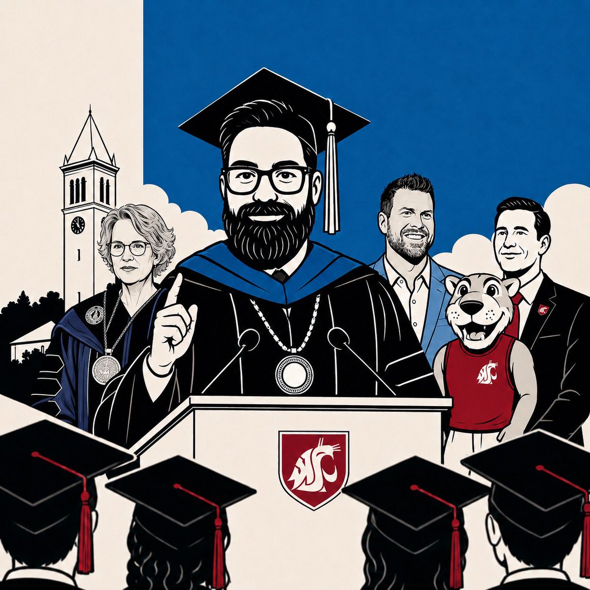 Ryan21L's tweet photo. My #graduation commencement speech to 2026 #college #graduates . Share with the grads you know. Advice for the “real world” @WSUPullman @ChrisEgan5 @SteveSoliz @AshleyLolaRyan https://t.co/y9f3lIber7 https://t.co/l9pvPoBtAK