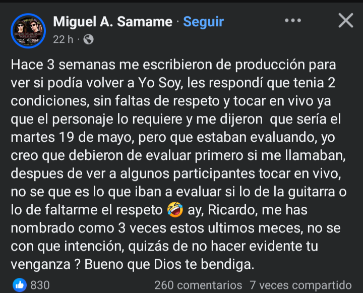 RedFlying007's tweet photo. #YoSoy
Miguel Samame (antiguo imitador de Cerati) iba a venir a Grandes Batallas 😬 https://t.co/Wj1y7mBGjP