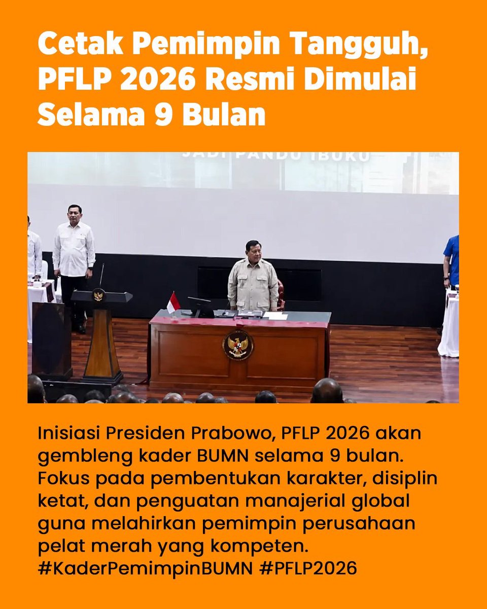 RSpobin's tweet photo. Semoga terus maju dengan kepemimpinan yang baik demi masa depan bangsa 
#KaderPemimpinBUMN
Presidential Future Leaders Program https://t.co/c8QtAn9yxa