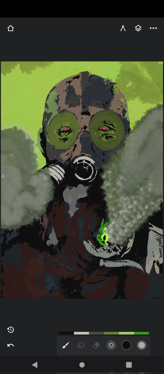 august_kitty's tweet photo. My hazard leaking zombie I drew took me like over a week #art #zombies #digitalart https://t.co/KJU15K6tNf