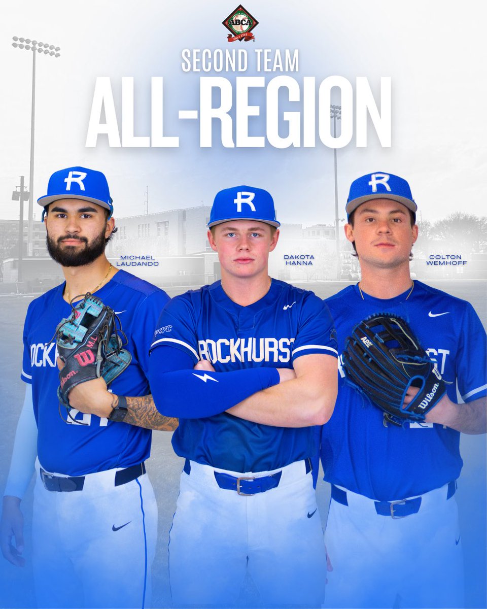 RUHawksbaseball's tweet photo. Hawks continue to collect postseason honors👏 
 
Congratulations to Michael Laudando, Dakota Hanna, and Colton Wemhoff on their ABCA All-Midwest Region Second Team selections. 
 
#GoHawks https://t.co/uhDWSXggzJ