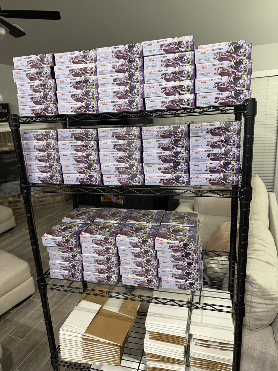 RocketRealmTCG's tweet photo. Some late night packing for Abyss Eye orders https://t.co/ZNBW8BrHmR