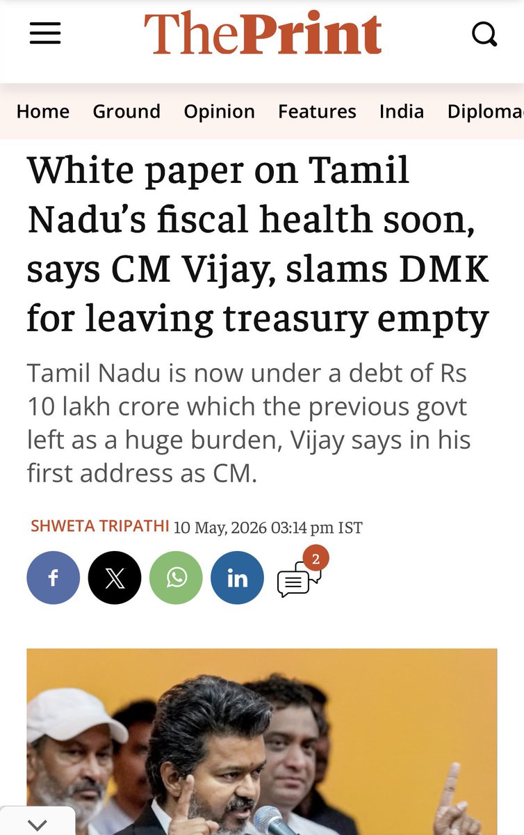 SavukkuOfficial's tweet photo. When can we expect the White Paper on fiscal health ? @CMOTamilnadu https://t.co/UeDY6CjTV6