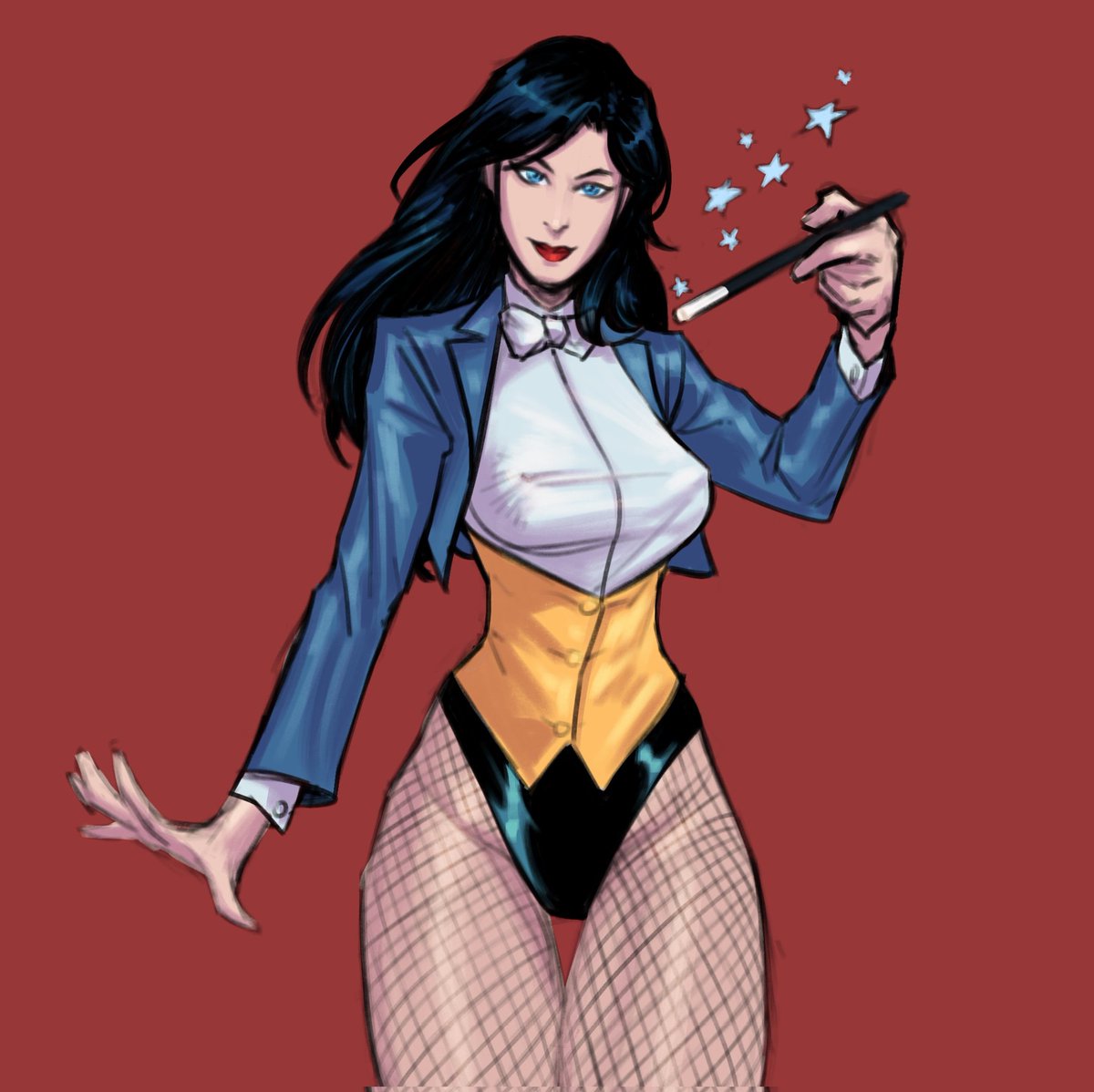 Noogtra's tweet photo. Zatanna in various amounts of clothing - NSFW https://t.co/CinqEv9C9G
