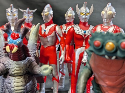 ウルトラ兄弟＆登場怪獣・宇宙人 ソフビ道 他ミニソフビ8体セット 
