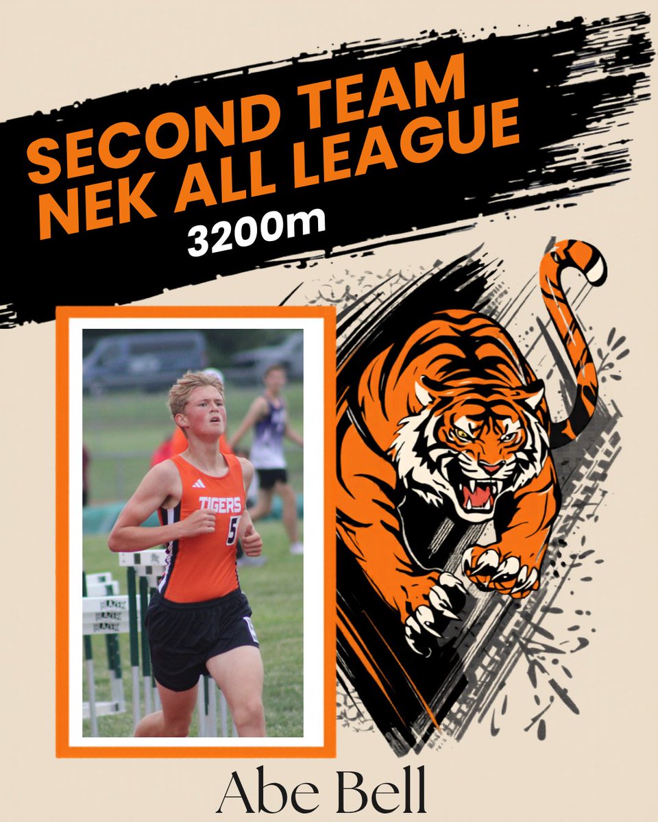 acctigers's tweet photo. 2026 Track-  NEK All League- Second Team https://t.co/YoNfKCadBR