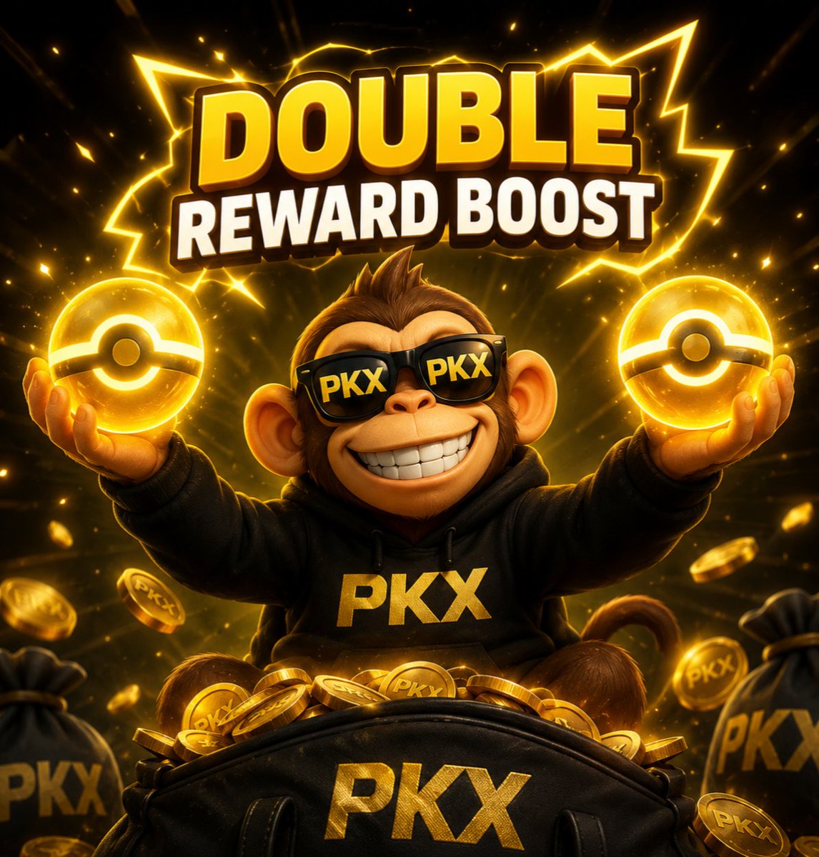 pokex_fun's tweet photo. Introducing a new system designed to benefit new players just discovering the project 👀

⚡ DOUBLE REWARD BOOST ⚡

Normally, eligible holders with at least 1M $PKX receive 1 Pokémon per day.

With Double Reward Boost, players will have a chance to instantly receive 2 Pokémon per day instead. 🎁🎁

More details soon.

Secure your $PKX bags now before the snapshot and Double Reward Boost go live 👇

https://t.co/GD9AkVD7ke