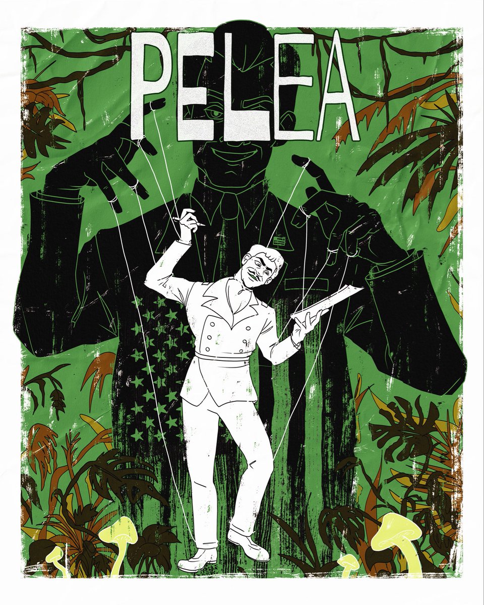 peleaanimation's tweet photo. Meet Hernando Rojas 🪖, the CIA’s favorite puppet. He is ready to sign away your rights and resources for a quick buck! 🫡🇺🇸

Stay tuned for updates about the “Pelea”teaser production!

Support the production here 🍄‍🟫: https://t.co/VZHVWrKlyk

Poster by @blackfire5561 https://t.co/e3WnPA0BRD