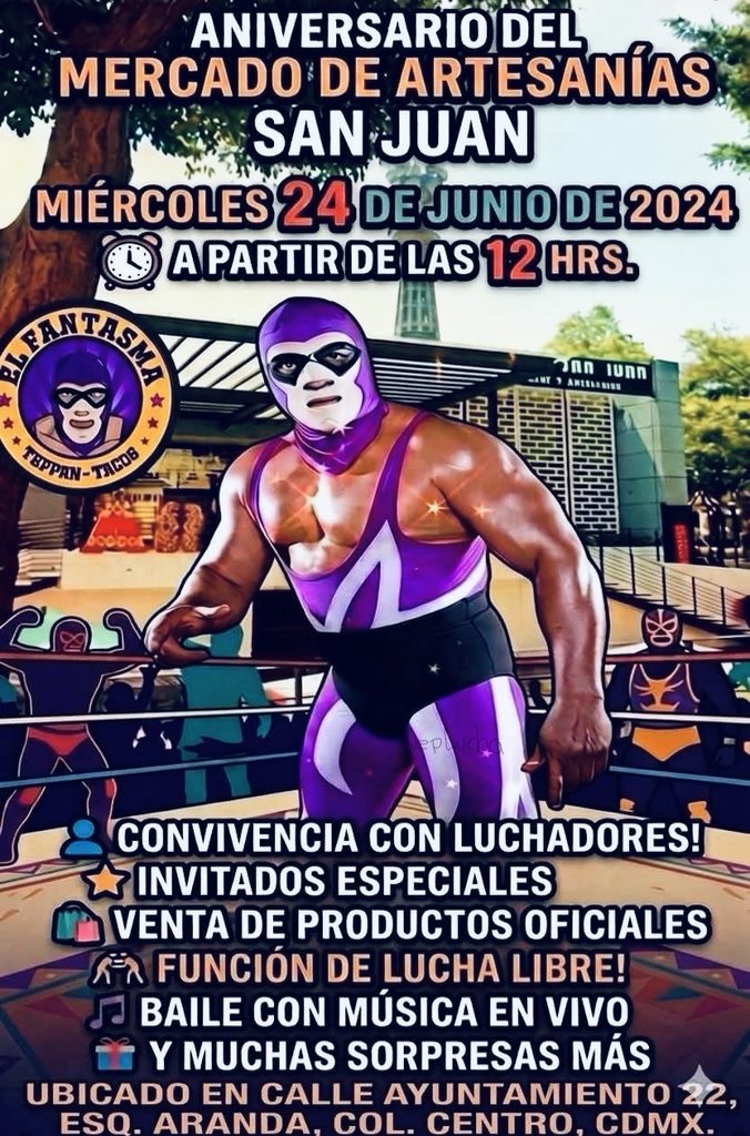 RLuchistico's tweet photo. ANIVERSARIO DEL MERCADO DE ARTESANÍAS SAN JUAN
➤ Mercado De Artesanías San Juan 
❂ Miércoles 24/Junio/ 12:00 pm https://t.co/p9a3IinMbP