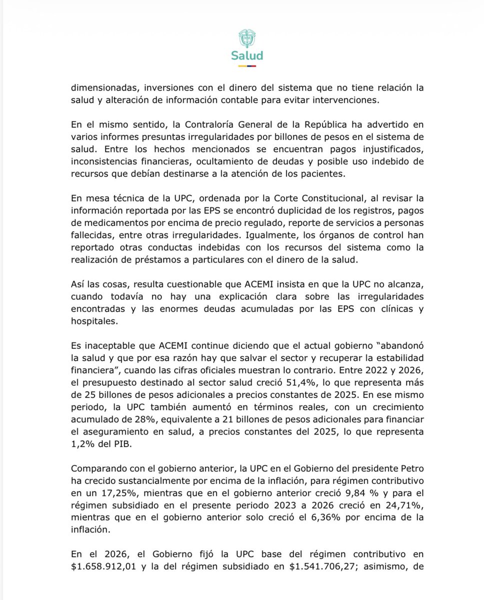 MinSalud Colombia 🇨🇴 tweet media