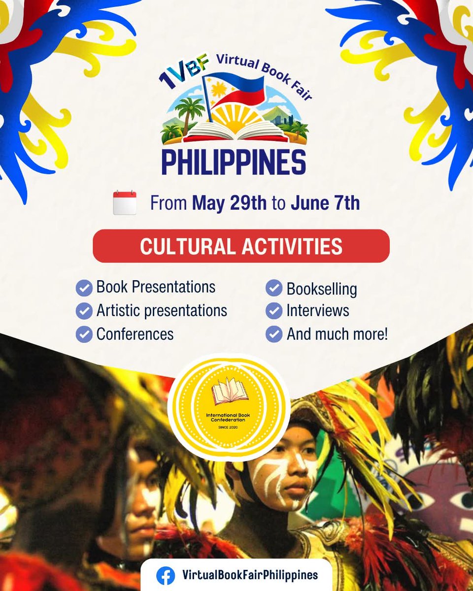 luzmlopez12's tweet photo. *

Mujeres poetas desde Puerto Rico, Filipinas y Chile en la Feria Virtual del Libro de Filipinas. Tributo a la Poesía Filipina. 
Sábado 30 de mayo.  Online. 🇵🇷 🇵🇭 🇨🇱
#globalpoetry #languages #womenpoets #nations https://t.co/rSUgPx0NZx