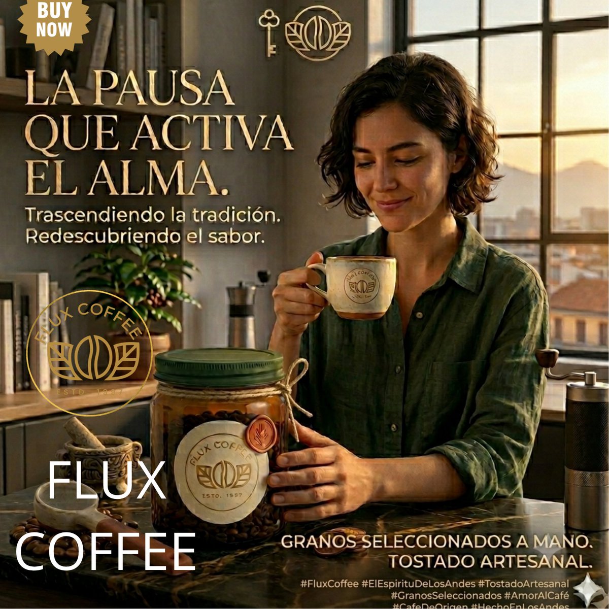 FluxCoffe's tweet photo. Cuando el buen gusto visual se fusiona con el aroma perfecto. Creamos Flux Coffee para ser una experiencia que entra por los ojos y se queda en el paladar. 
#fluxcoffee #inspiración #atentosati https://t.co/h4BqbNpvQQ