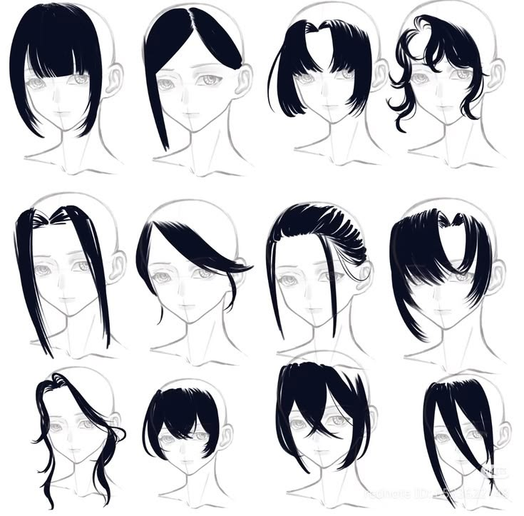 InkArtlab's tweet photo. Amazing how a single bang shape can completely change a character’s personality ✨ https://t.co/Fd3tsbC1xW
