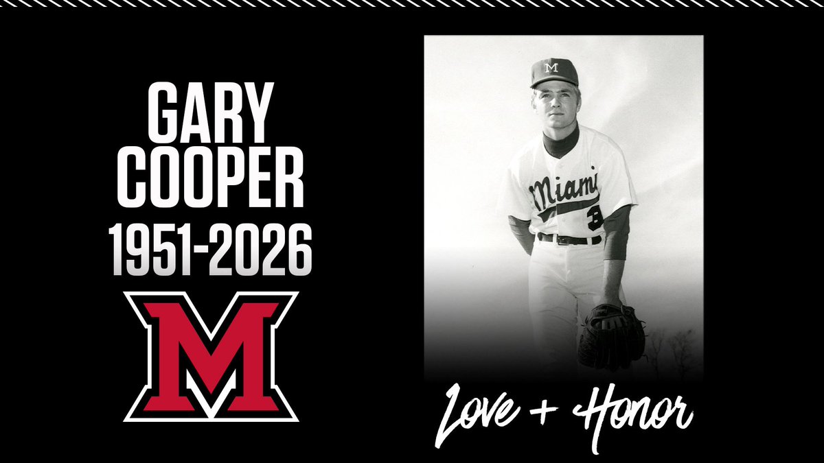MiamiRedHawks's tweet photo. We are saddened to hear of the passing of former Miami University baseball player Gary Cooper, who shared a lasting connection with the program. Our condolences are with his family, friends, teammates, colleagues and everyone touched by his life.

#LoveAndHonor https://t.co/qvh9wPNNuC