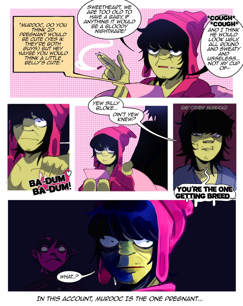 KiraMy_Bb's tweet photo. — Ask the Cult, Part 10!
"Murdoc, Murdoc and the babies..."
#gtwt #gorillaz #askblog https://t.co/fFIbw2jSVS