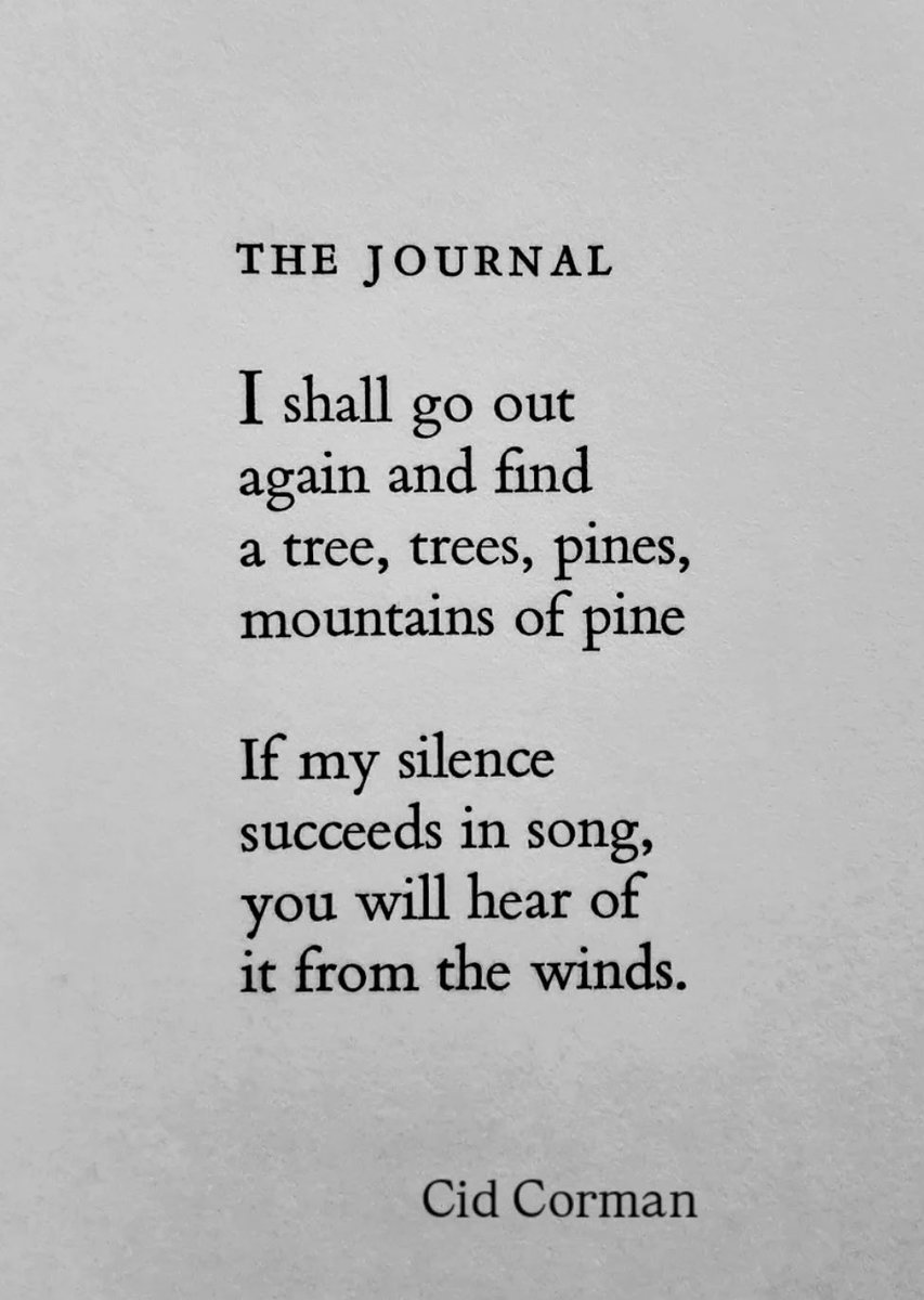 A poem by Cid Corman. Put it on my tombstone.