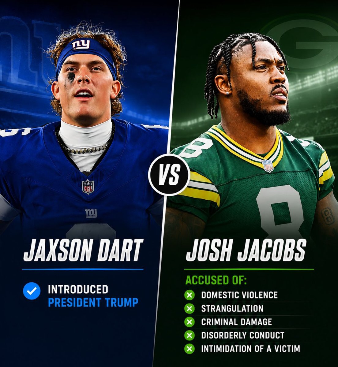 Giants4lifeNy's tweet photo. @NFL_DovKleiman Still waiting for the racist slob @jemelehill to go off on another player. It’s been 2 days. https://t.co/8pIwNVVbdS