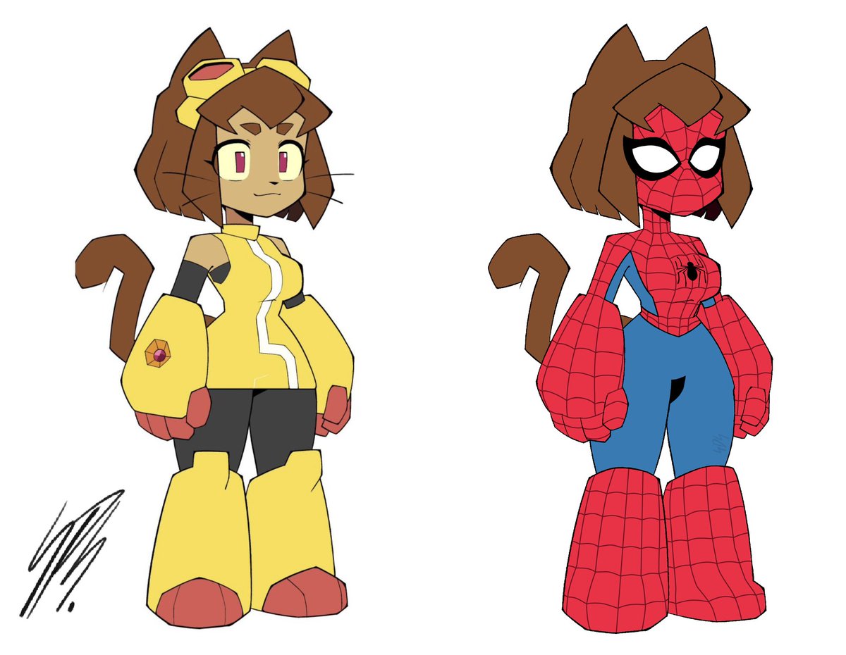 SpideyDoeStuff's tweet photo. I had a look at Kit's design and thought I could do way better!
#spiderman #gameoverse https://t.co/QgfCFPo5uA