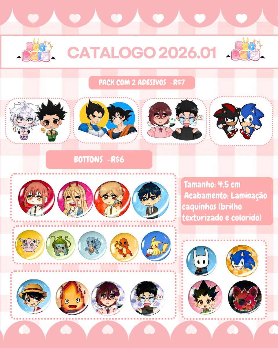 OwItsukiart's tweet photo. Catálogo atualizado ✨
Produtos disponíveis na lojinha com preços novos!♡

Para quem tem interesse em produtos com artes minhas e do @Luuka_Arts !! Está disponível ☆

https://t.co/Np0xlgO5lp https://t.co/pI5uyFOiwM