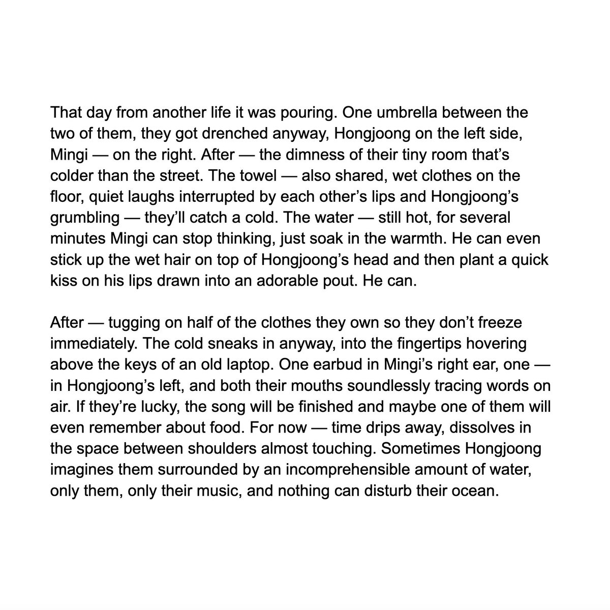 beyond_aurora's tweet photo. mg shaking me out of a creative block once again and making me dig out a m!njoong draft from...2021? https://t.co/77CUA8yUvo