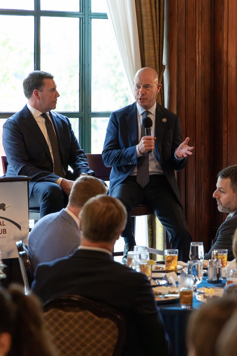 FAA_Bryan's tweet photo. It was an honor to speak at the International Aviation Club today about the future of the FAA and the National Airspace System. Safety, scalability, and collaboration with our international counterparts remain central to the work we’re doing to modernize America’s airspace for future generations.