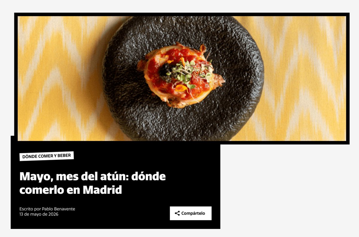 GuiaDelOcioOf's tweet photo. Dónde comer el mejor atún -> https://t.co/qysiUuEXxB
#atun #atunrojo #AtunDeAlmadraba #dondecomeratun https://t.co/iSTE95iKc1