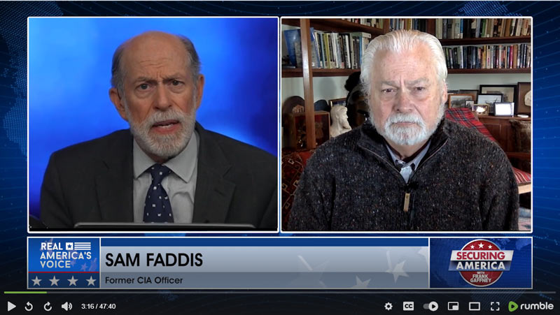 frankgaffney's tweet photo. Securing America with Sam Faddis, Dede Laugesen & Wade Miller
https://t.co/CCq8zcRLfD
Sam Faddis, Former CIA Officer

I spoke with Sam Faddis about the theory that in World War G, which I believe is what we’re in, The Chinese emperor’s strategic arson is deliberate and effective in distracting us, tying us down, bleeding us out, and eliminating our kit, our military arsenal, so as to enable him at will to take one way the other Taiwan.

We also talked about the extent to which China is in that very mode arming Iran to kill Americans and has actually accomplished that, and what we need to be doing about all of this.

Dede Laugesen, CEO & President at Save the Persecuted Christians

I talked with Dede Laugesen about a coming attraction. A visit next week with Ambassador Sam Brownback about his new book, China’s War on Faith. We explored the role that China is playing in not only...

persecuting, but actually genocidally attacking people of faith, including Christians, as well as others. And the horrifying complicity of the Vatican in enabling it to do so.

We also discussed Ambassador Brownback’s recommendation, which is that we decouple from China in light of this particularly egregious, but only illustrative example of its murderous and menacing, its murderous agenda aimed at advancing its ambitions to rule the entire world.

Wade Miller, Executive Director of The Center Renewing America

Wade Miller and I visited about Sharia and the truth about the nature of that death cult and the threat that it poses to not just Muslims but to the rest of us as it pursues world domination through whatever means are necessary. is in short Sharia is in short not part of a religion of peace but a strategy for war.

We also talked about the state of the US military and the necessity to rearm, especially our Navy, by increasing substantially our defense industrial capabilities and doing so as a matter of the utmost national priority.