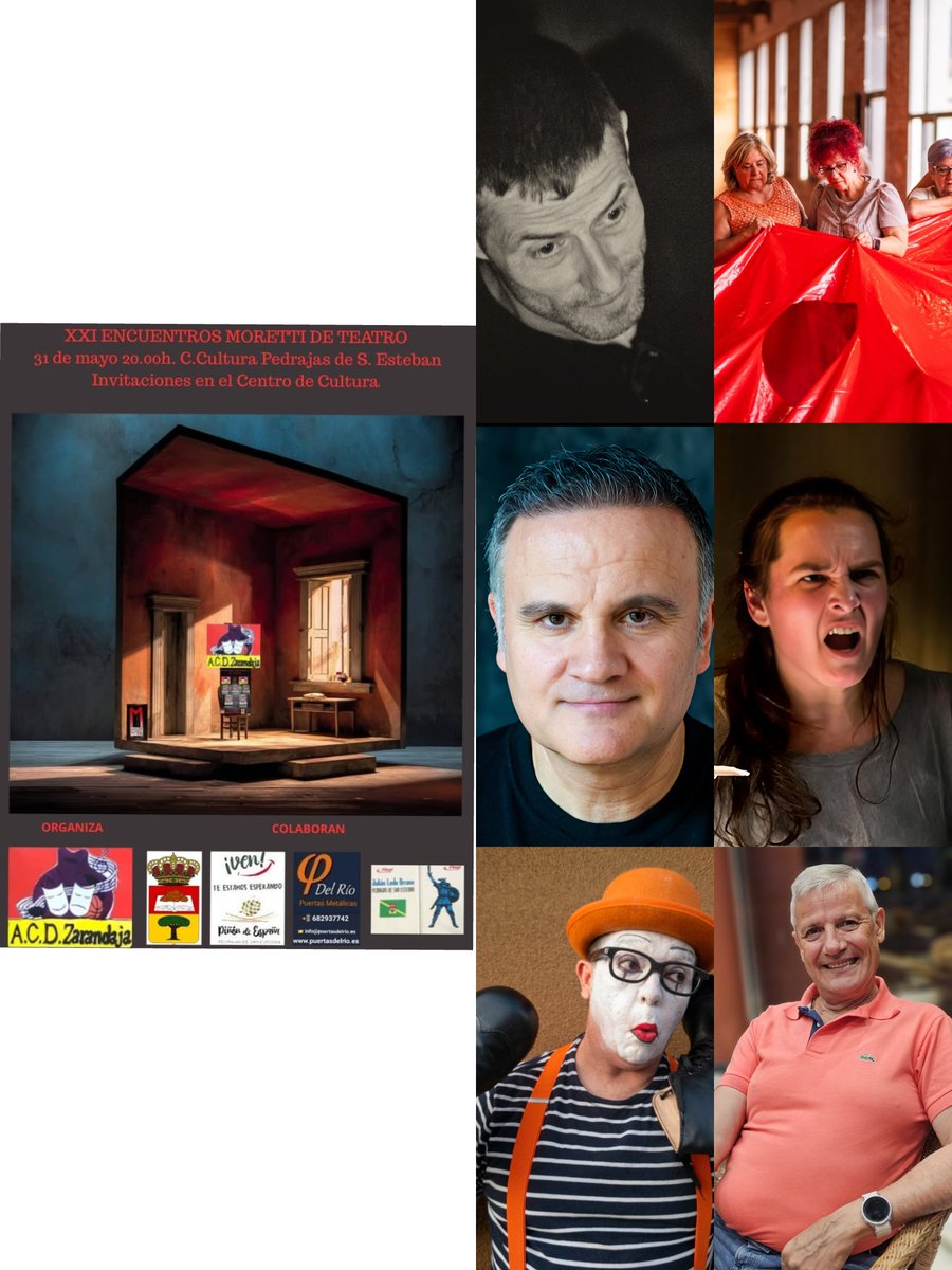 premiosmoretti's tweet photo. GALA XXI ENCUENTROS MORETTI DE TEATRO
31 de mayo 20.00h.
Premiados: 
SUSO ZURUTUZA.
COLECTIVO MUJERES CREADORAS CyL.
CARLOS CAÑAS.
MERCEDES HERRERO.
JESÚS PUEBLA.
JULIO VELASCO. https://t.co/r6jkcXc9ZX