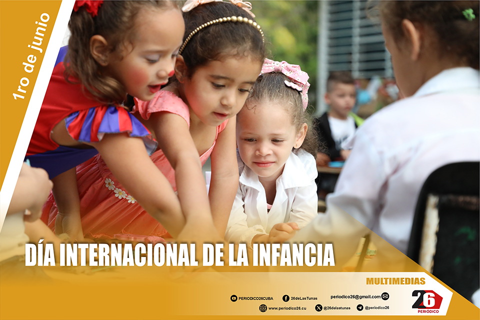 26deLasTunas's tweet photo. 🧸 #DíaInternacionaldelaInfancia
La niñez tunera es presente y futuro. Por su alegría y bienestar, seguimos construyendo una sociedad más justa.
#LasTunas #PorLasTunasLaVictoria #LaVerdadNosUne https://t.co/DgjQmAFP6G