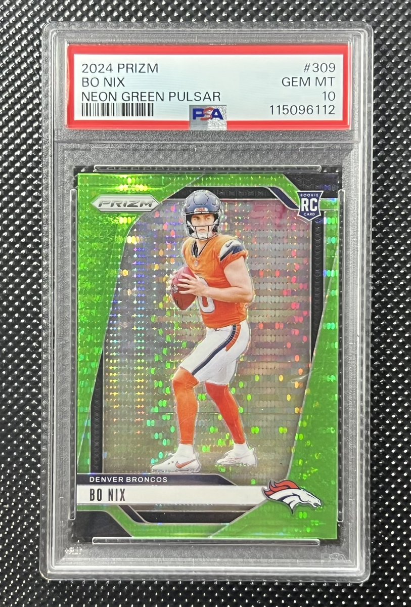 NoHoldsCards's tweet photo. BO NIX GREEN PULSAR PSA 10

$150

Should be good for Week One 

#NOHOLDSALE🐻 https://t.co/4O8Y7OSrQF