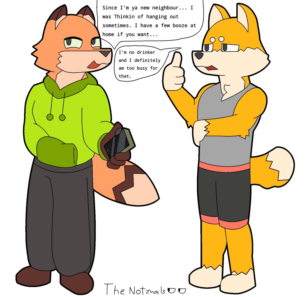 TheNotimals's tweet photo. Imagine if they actually hang out #TheNotimals #furry https://t.co/FsLlk3Zfmi
