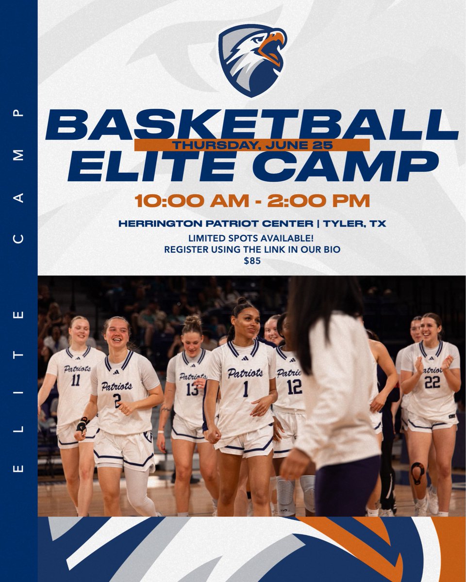 UTTylerWBB's tweet photo. @CoachRubyD @D2Epxosure Looking for impactful players at all positions! Having a high motor and a consistent work ethic goes a long way. Great chance to see campus and connect with the coaching staff 🏀 

Sign up using the link in our bio!! https://t.co/9dGWAwzMDe
