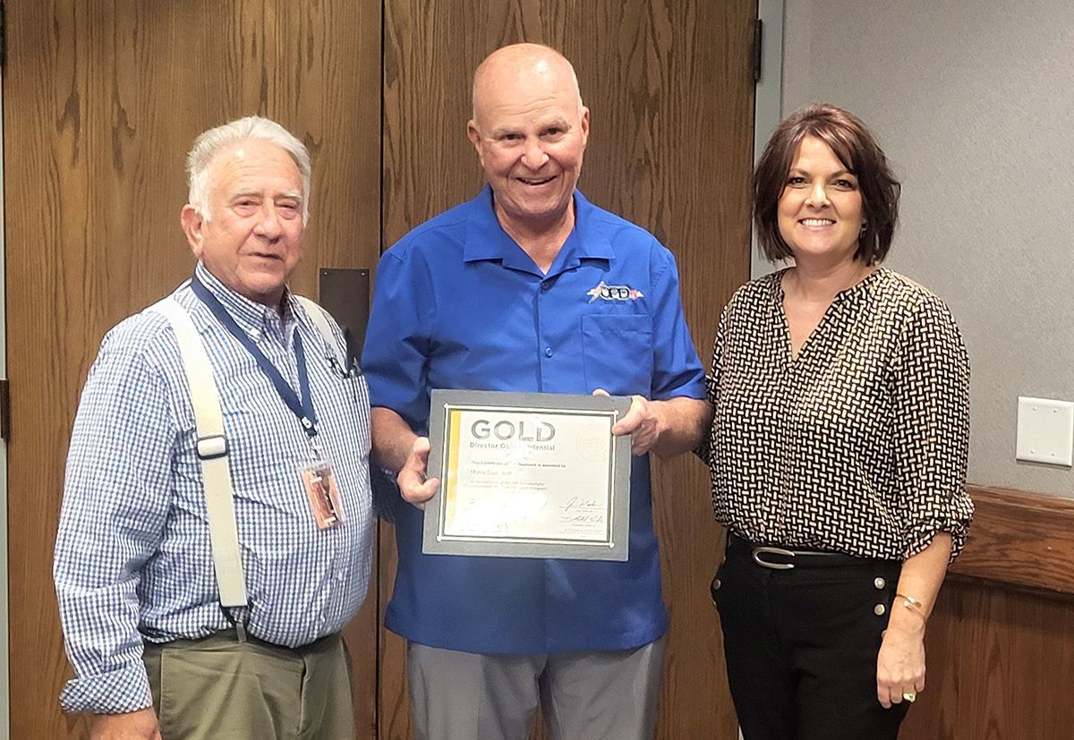 OPD5's tweet photo. OPD5 board member Dale Rust, of Mesquite, has earned the National Rural Electric Cooperative Association (NRECA) Director Gold Credential, the highest level of certification offered through the NRECA director education program. 

Read the full story here: https://t.co/kJc3d5ZlhH https://t.co/S56mTzGFVE