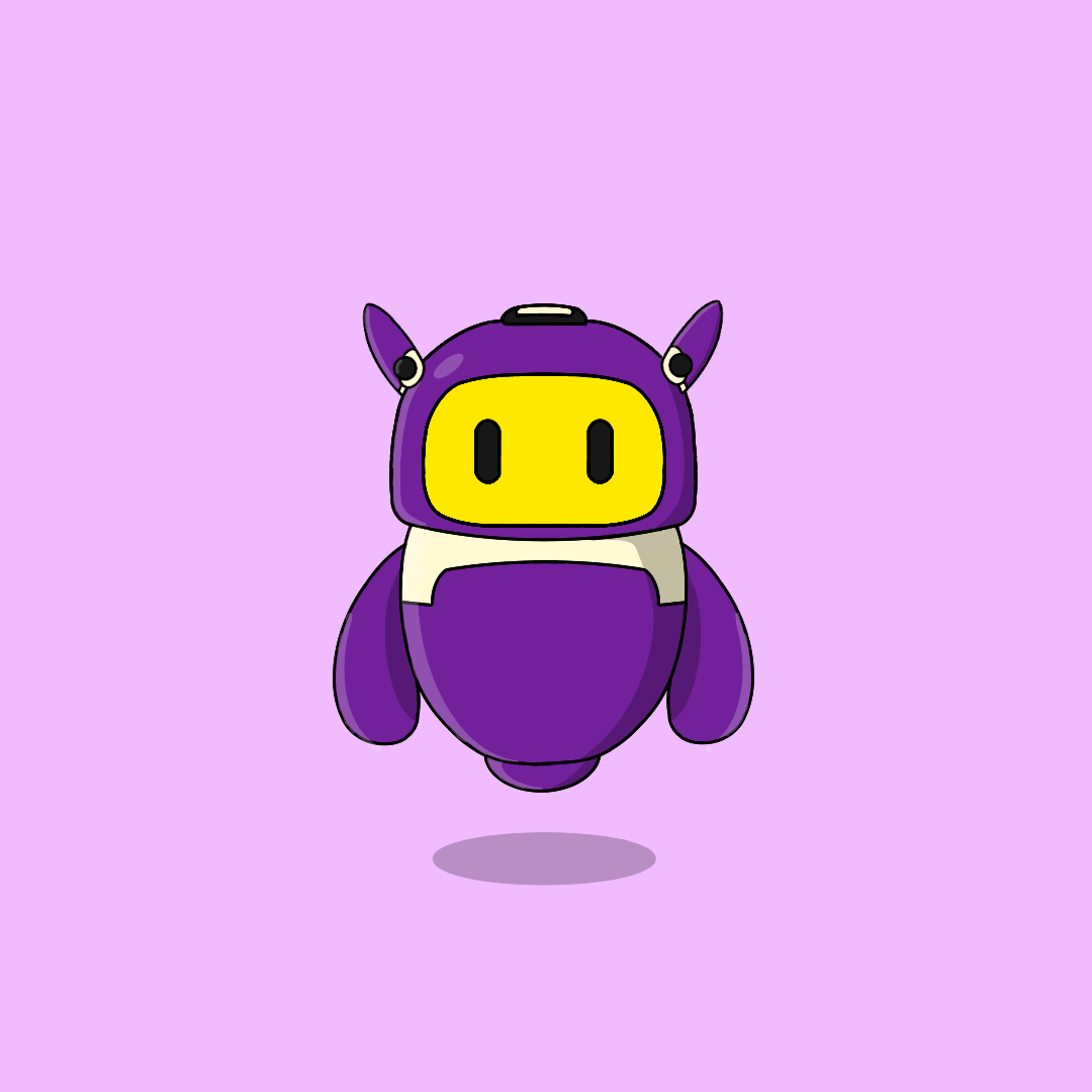 young_warl0ck's tweet photo. Hello @endlessdomains here's my mascot entry. I designed this mascot to reflect a friendly digital character that represents connection and identity that matches the endless domains energy.  I had much fun making this and I hope you like it 🙂💜
#art #mascot https://t.co/Ueu4cxDspE