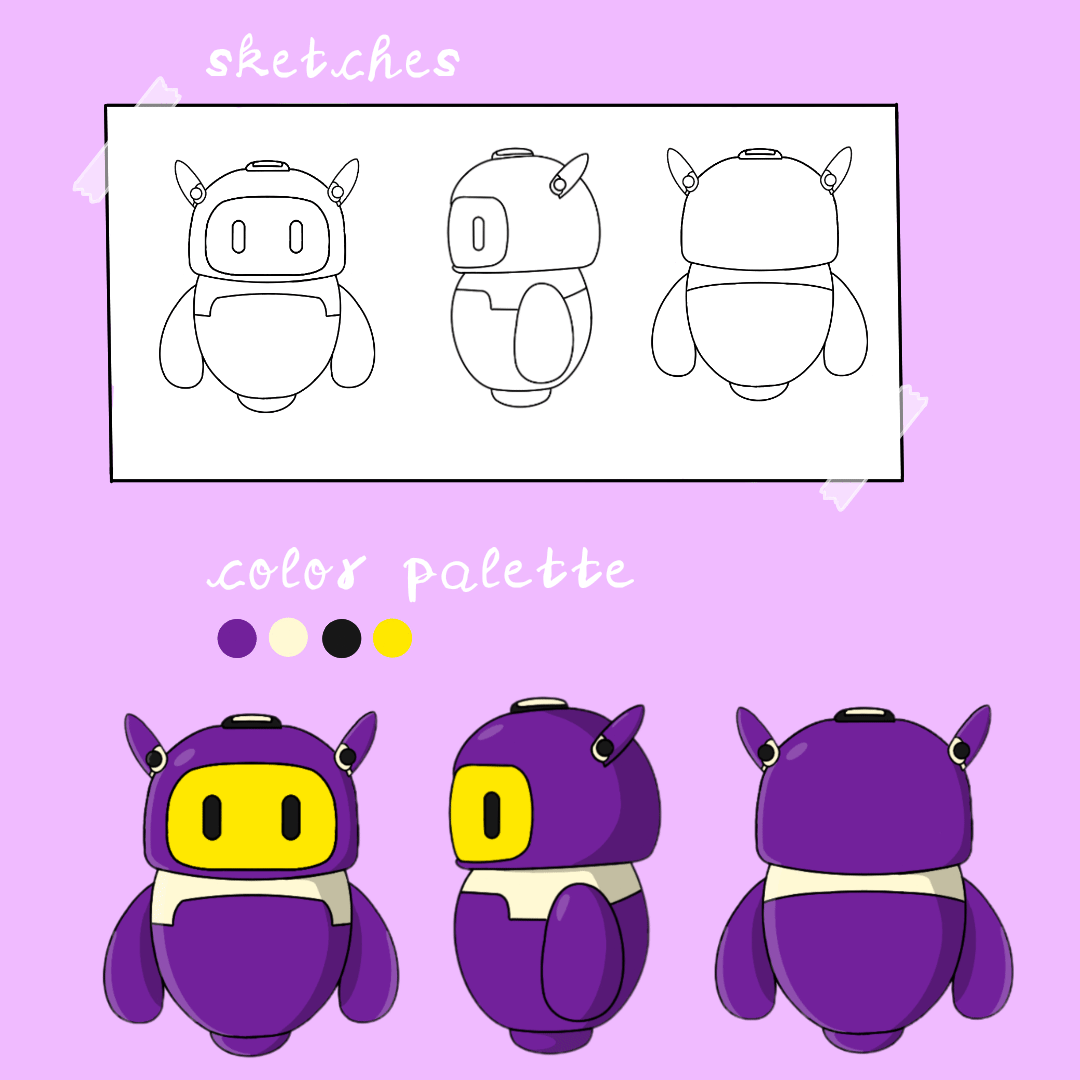 young_warl0ck's tweet photo. Hello @endlessdomains here's my mascot entry. I designed this mascot to reflect a friendly digital character that represents connection and identity that matches the endless domains energy.  I had much fun making this and I hope you like it 🙂💜
#art #mascot https://t.co/Ueu4cxDspE
